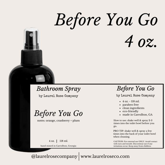 Before You Go — Bathroom Spray