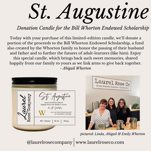 St. Augustine - Donation Candle for the Bill Whorton Endowed Scholarship