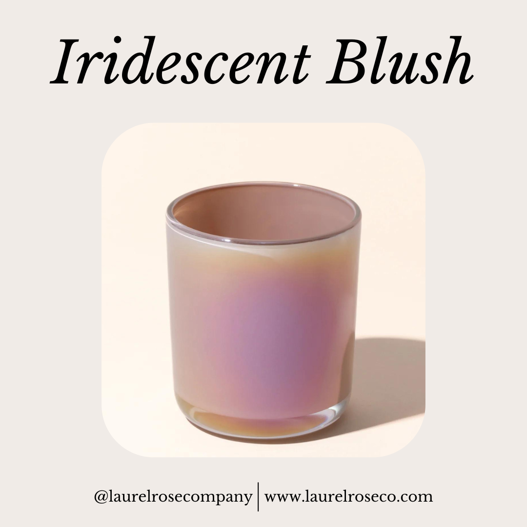 Blush Iridescent Jar Soy Candles